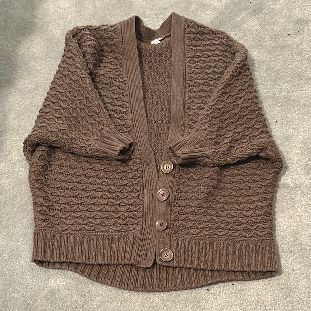 Brown Knit Women's Sweater